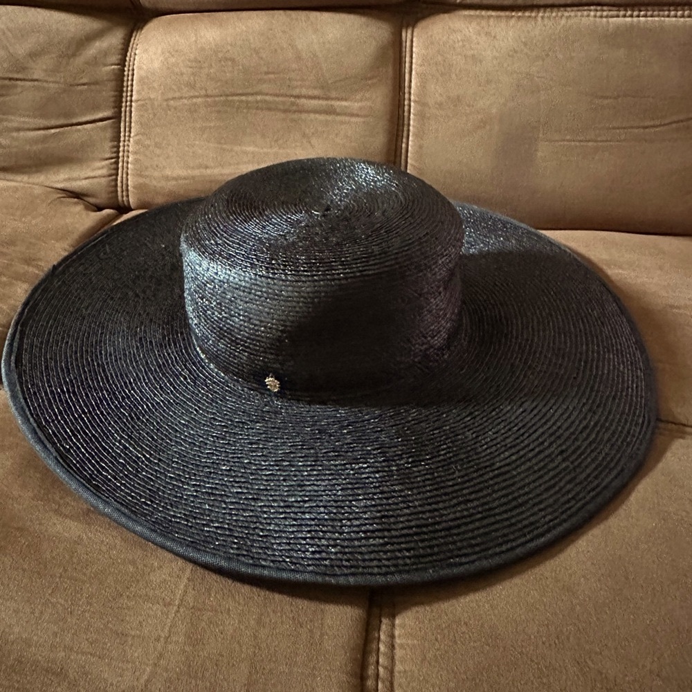 Cleobella Black Wide-Brimmed Hat